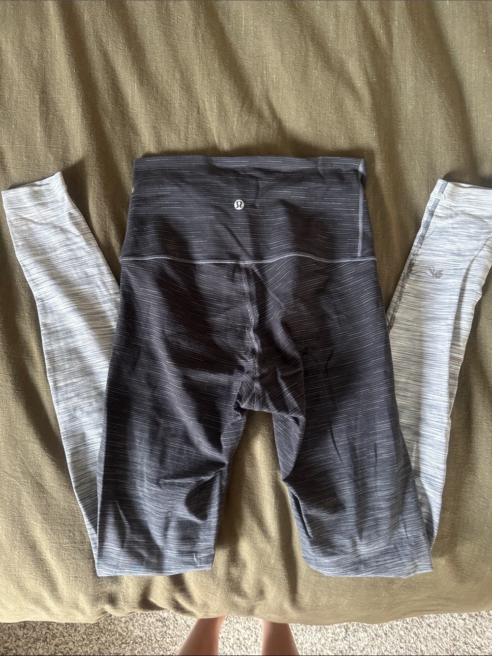 lululemon athletica Ombre Black to Light Gray High-Rise Leggings